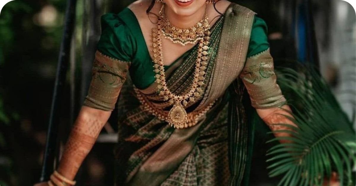 Green saree 