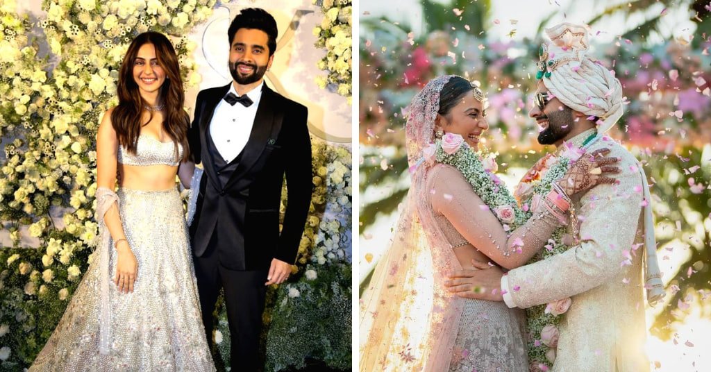 Rakul Preet and Jackky Bhagnani's wedding outfits