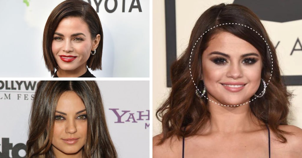 Hairstyle for round face to look slim