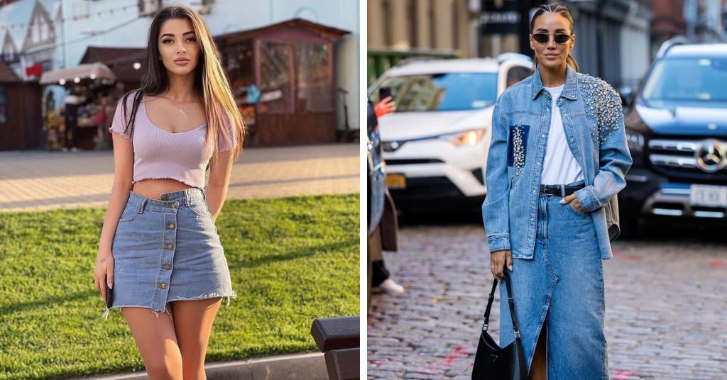 How To Style a Denim Skirt In 15 Different Ways 