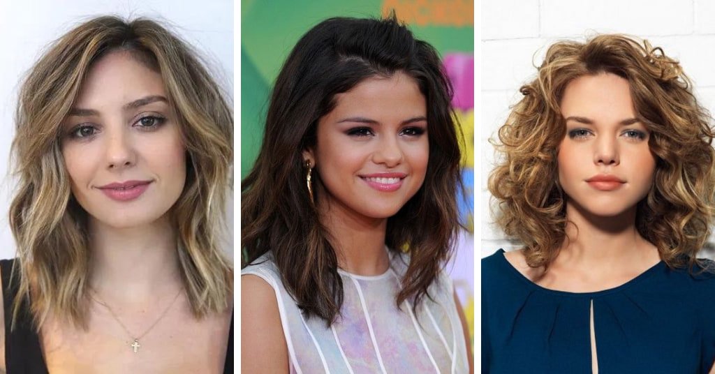 Hairstyle for round face to look slim