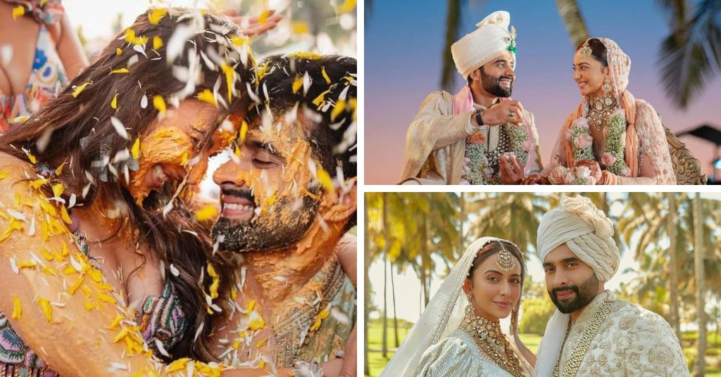 Rakul Preet and Jackky Bhagnani's wedding outfits