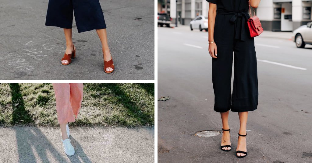 Best Shoes to wear with cropped jumpsuit