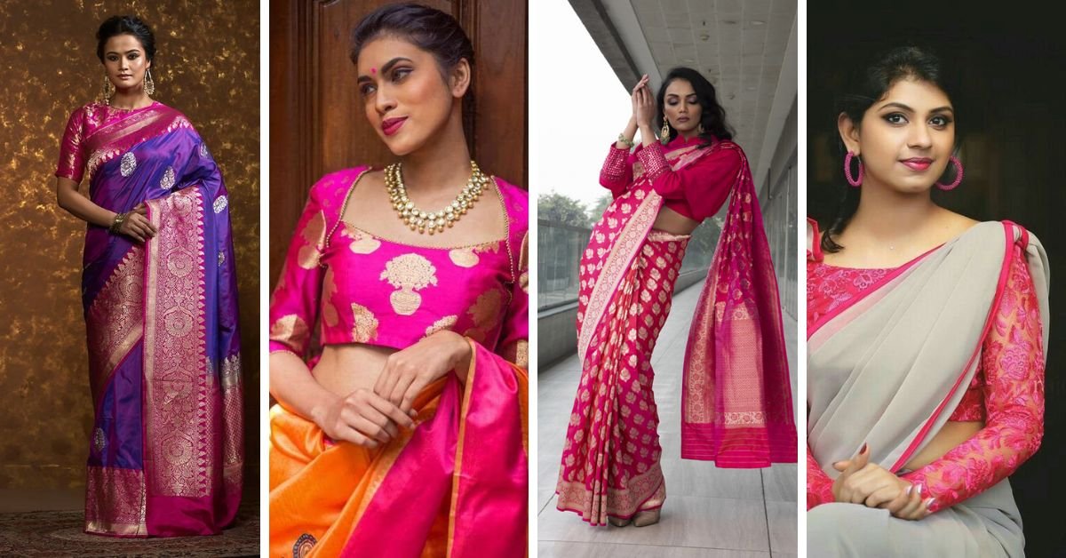 Fuchsia Pink Blouse Design