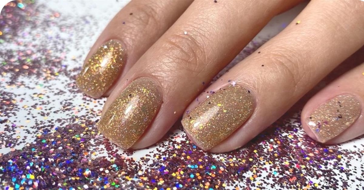 glitter nail art