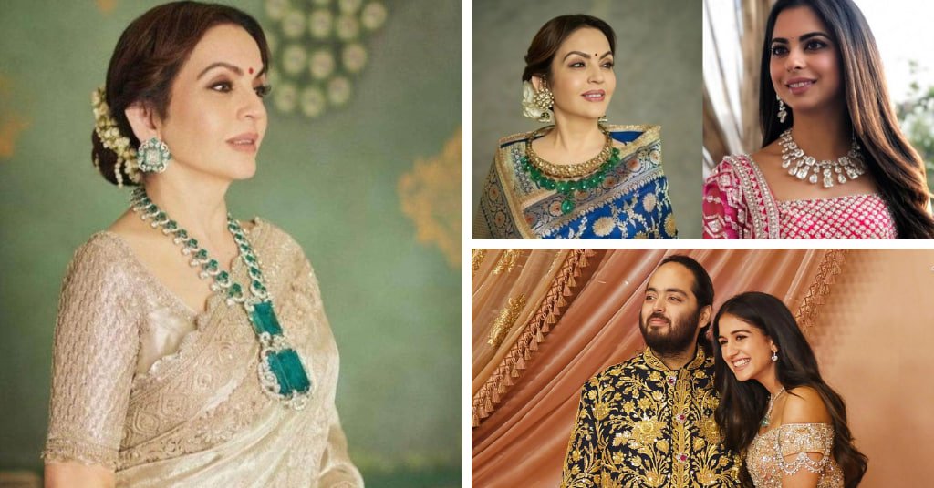 jewellery from Anant Ambani and Radhika Merchant's wedding