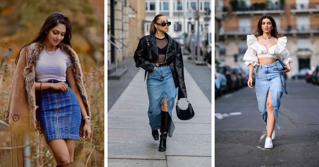 How To Style a Denim Skirt In 15 Different Ways 