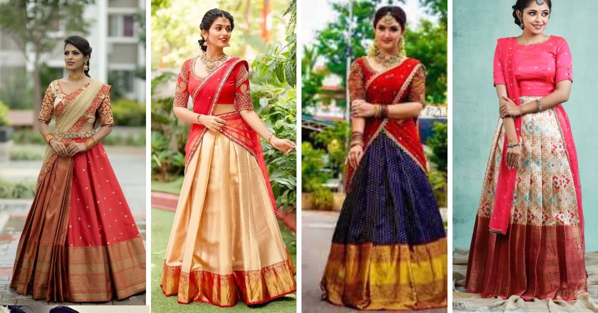 New Model Pattu Half Sarees