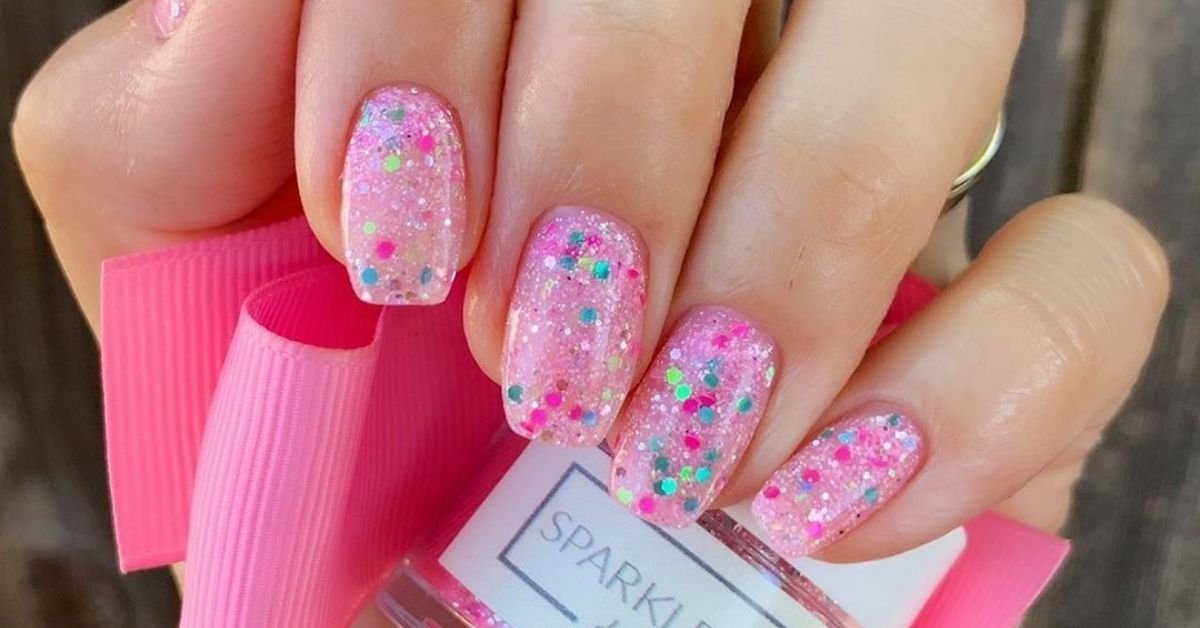 Powdery and Barbie Pink nails