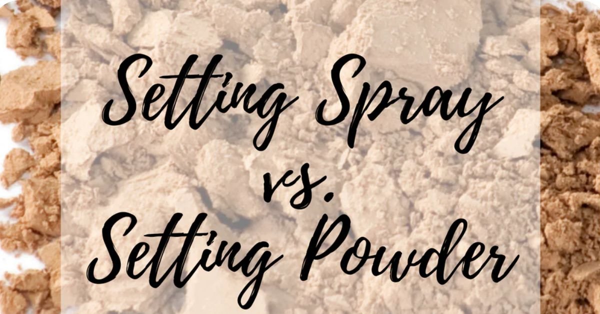 Setting powder and setting spray