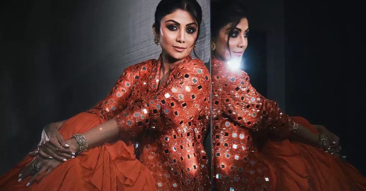 Shilpa Shetty's Saree: Ruffled saree