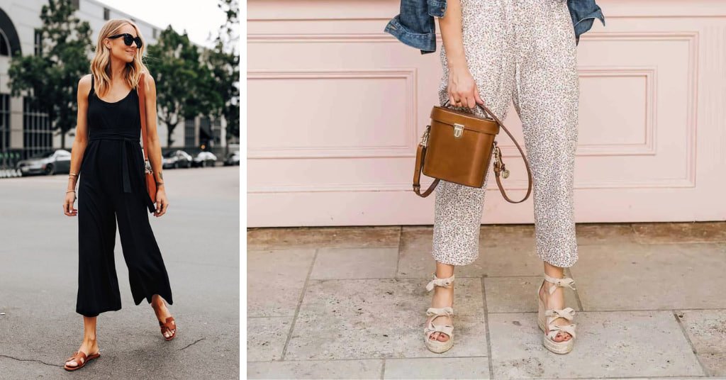 Best Shoes to wear with cropped jumpsuit