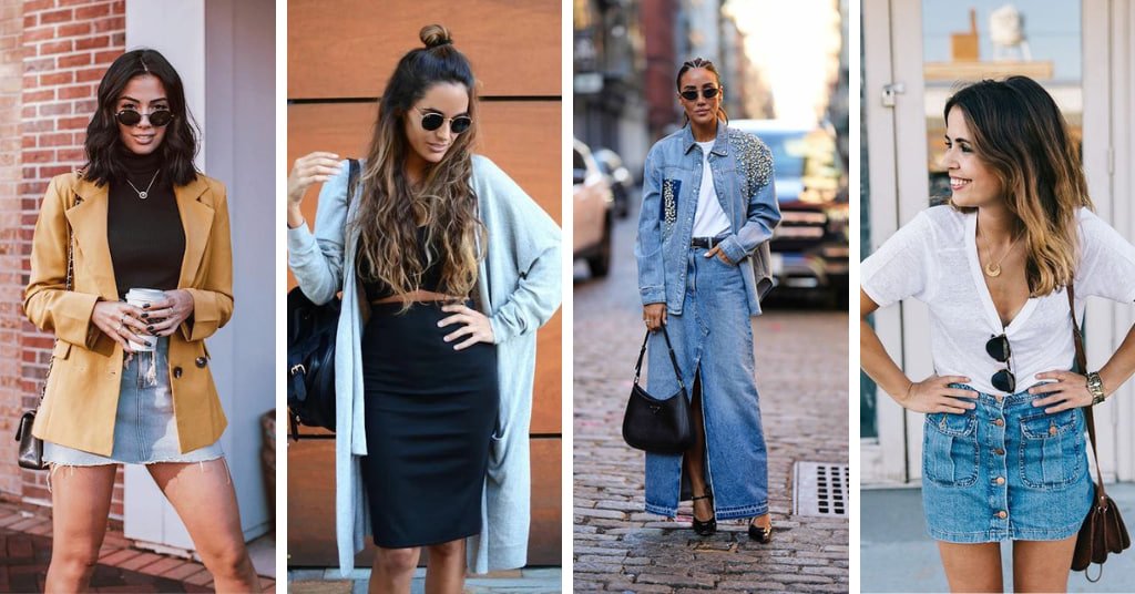How To Style a Denim Skirt In 15 Different Ways