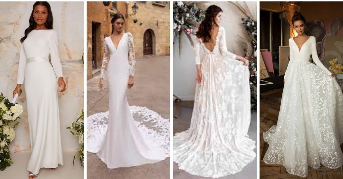 10 Beautiful Long-Sleeve Wedding Dresses