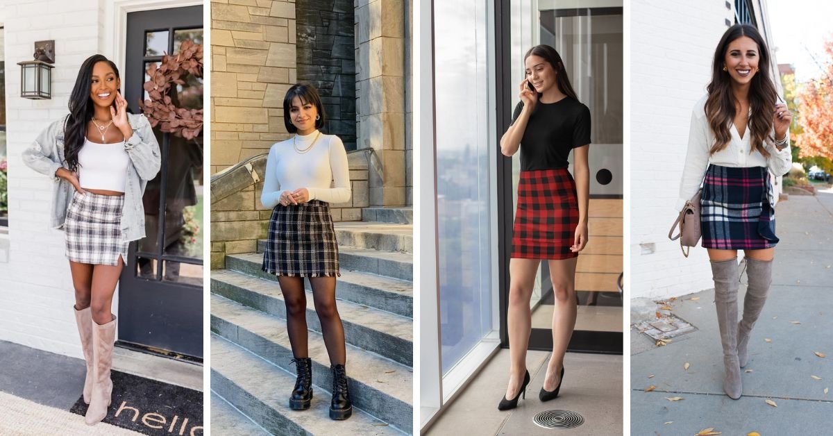 What To Wear With Plaid Skirt