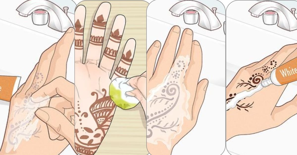 remove mehendi at home