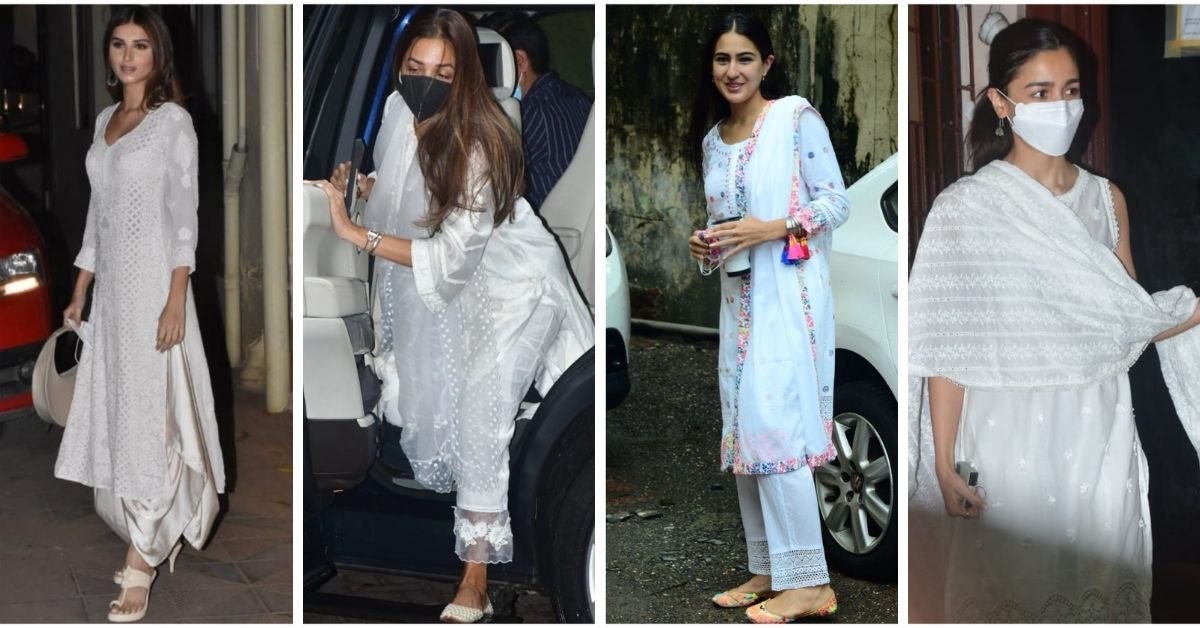 style a white cotton suit