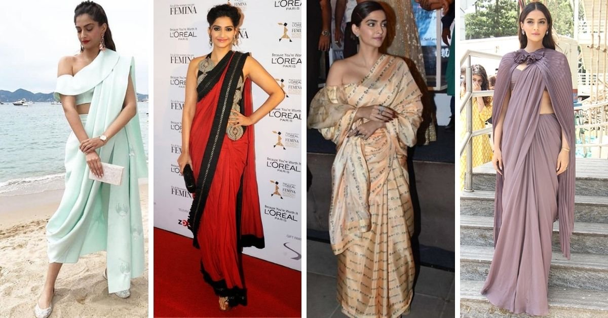 Sonam Kapoor saree looks