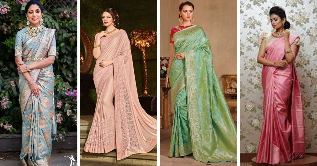 Pastel Color Saree Design Ideas