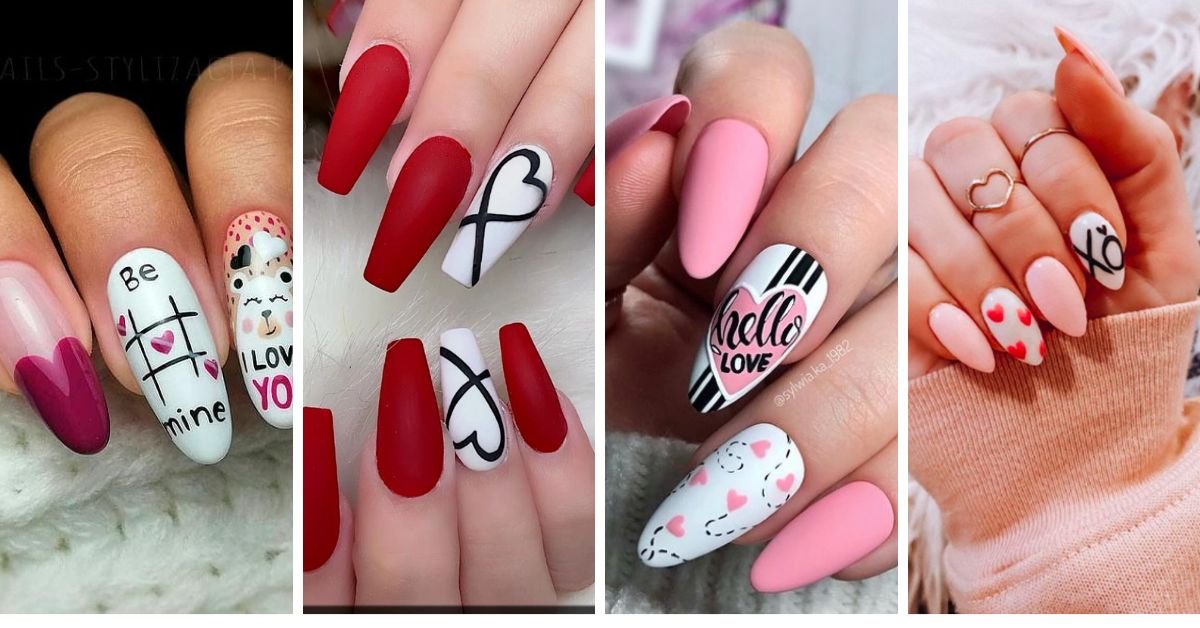 Valentine’s Day nail art designs