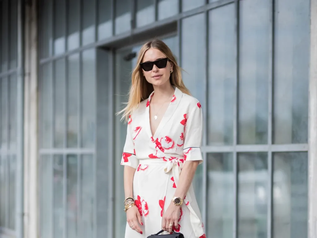 Wrap Dress + Sunglasses