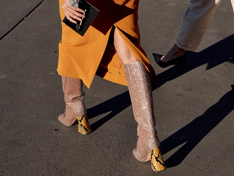 Glitter Futuristic Boots