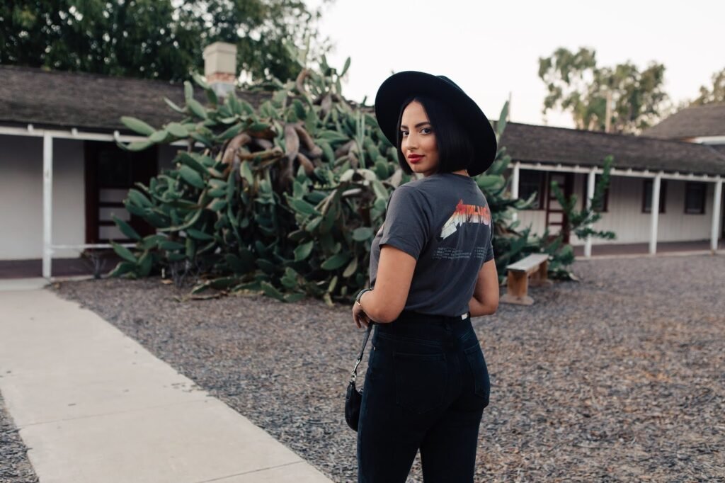 Graphic Tee with Mom Jeans