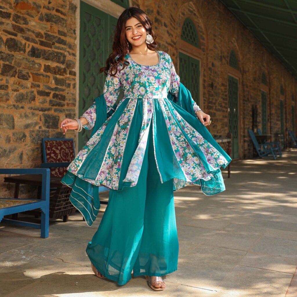 Colourful Sharara Suit