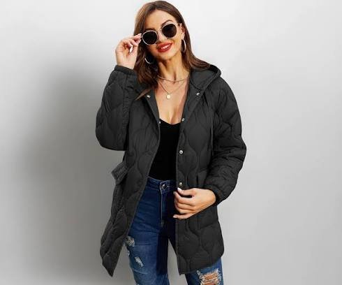 Quilted Jacket with a Hoodie